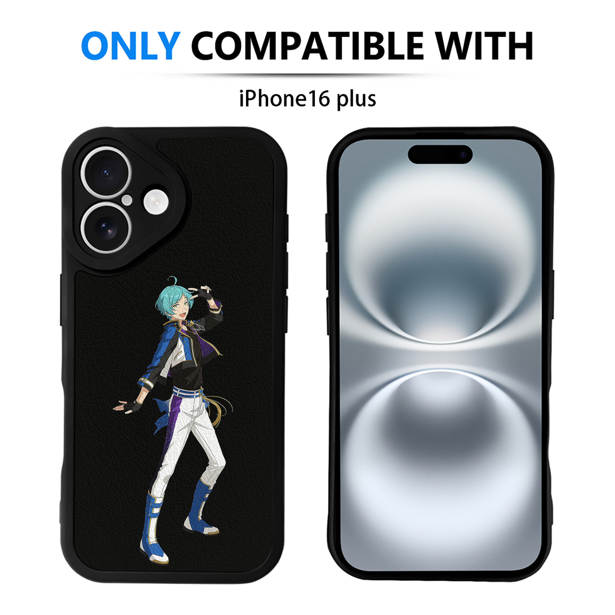（画像用） あんさんぶるスターズ! Ensemble Stars 【iPhone 16シリーズ対応】シリコンスマホケース（レザー調） 材質：シリコン